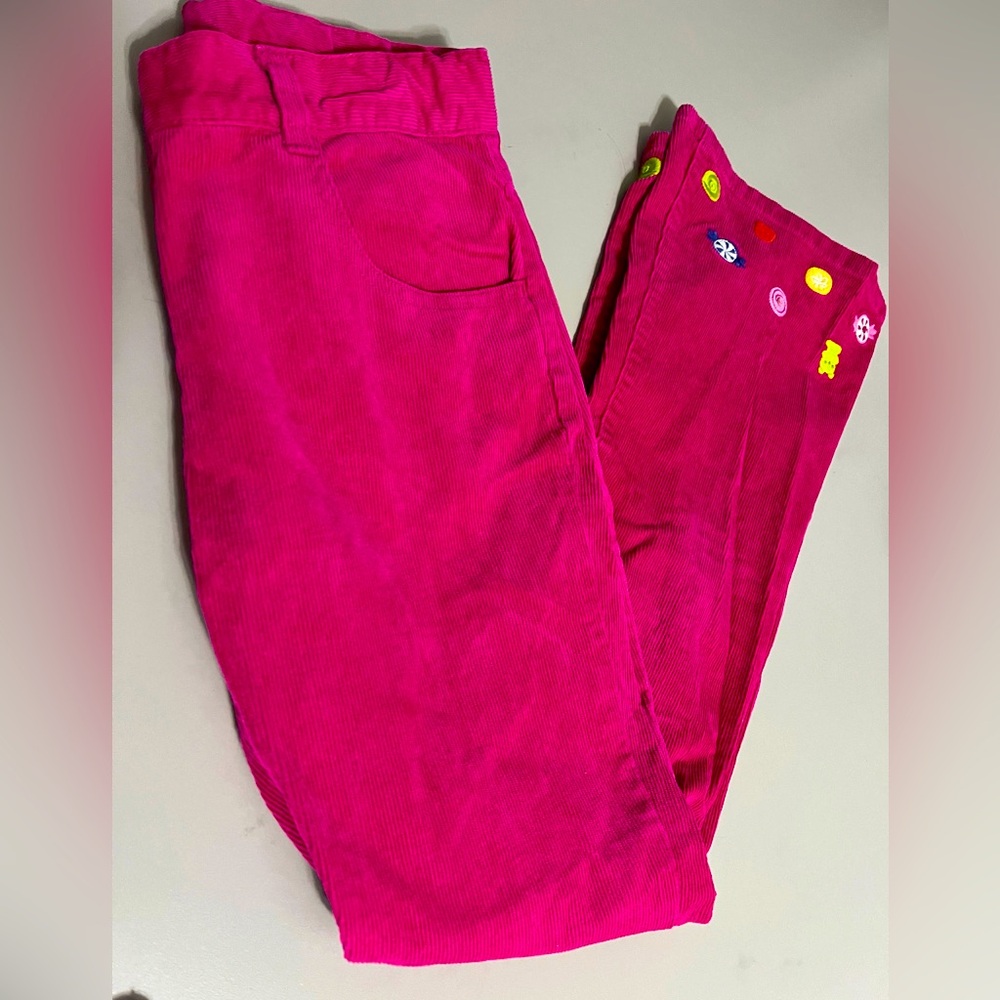 Gymboree vintage girls size 10 pink corduroy flare leg, Candy Shoppe pants, EUC